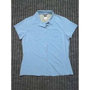The North Face Womens Button Down Hiking Top Large Gorpcore Outdoor Hike